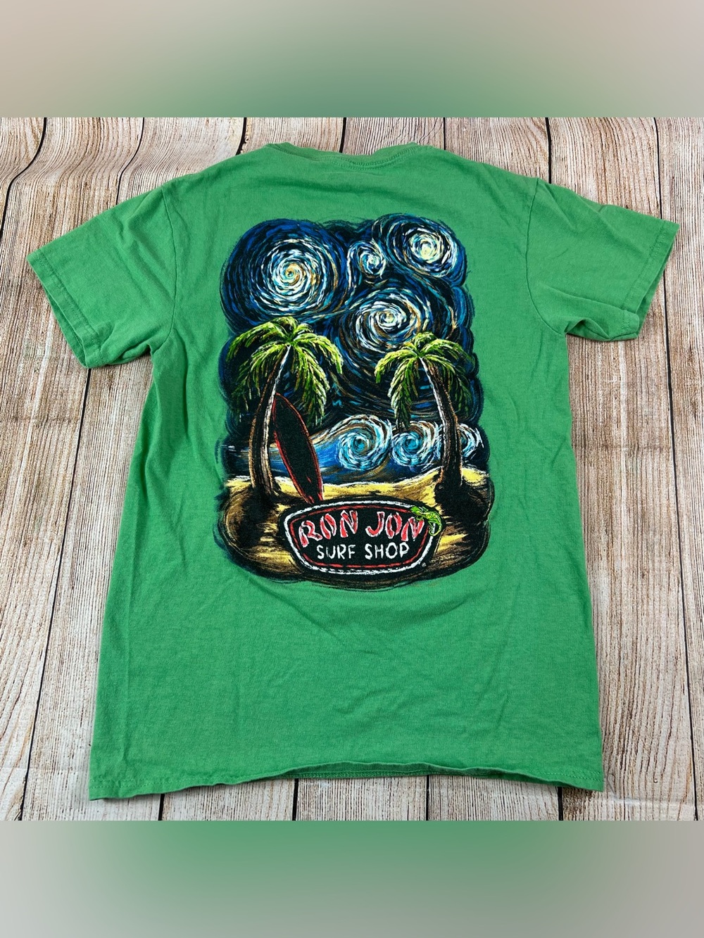 Ron Jon Surf Shop Cozumel Green T Shirt Size Small